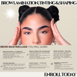 2 Day in person Group Brow Lamination, Tint, Wax & Shaping